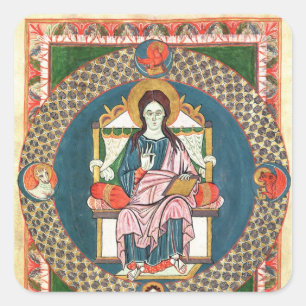 Sticker Carré De la morue. 1948 Christ en Majesté