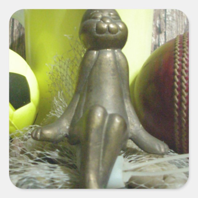 Sticker Carré De l'autre côté du Pitch & Crease : Football Crick (Devant)