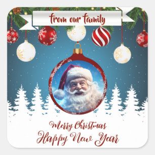 Sticker Carré De notre famille