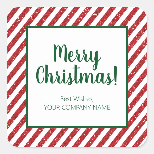 Sticker Carré de parties scintillant Sucre de cann (Devant)