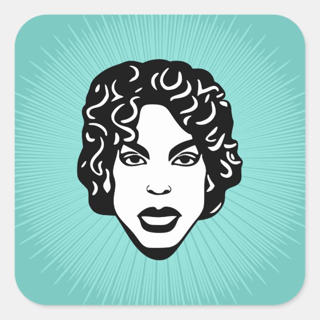 Sticker Carré de personne générique (Devant)