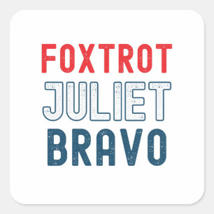 Sticker Carré de pourriture Juliet Bravo