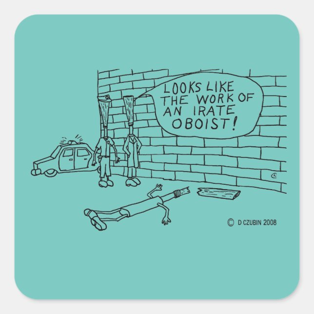 Sticker Carré de test mural (Devant)