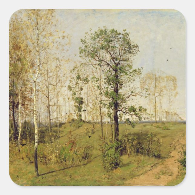Sticker Carré Début du printemps à Weimar, 1876 (Devant)