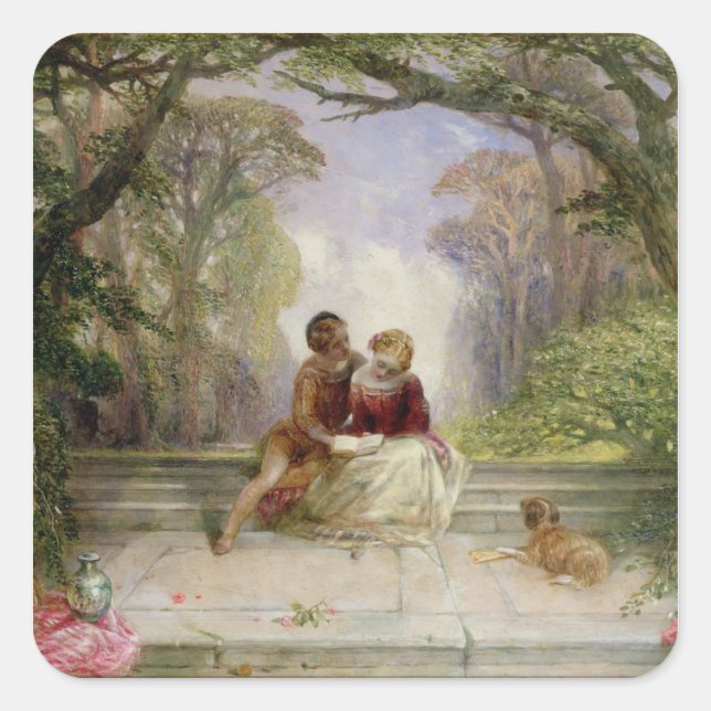 Sticker Carré Début été (Devant)