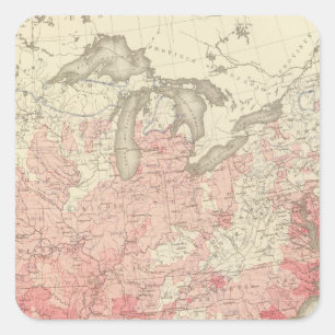 Sticker Carré Décès du paludisme, statistique US Lithograph