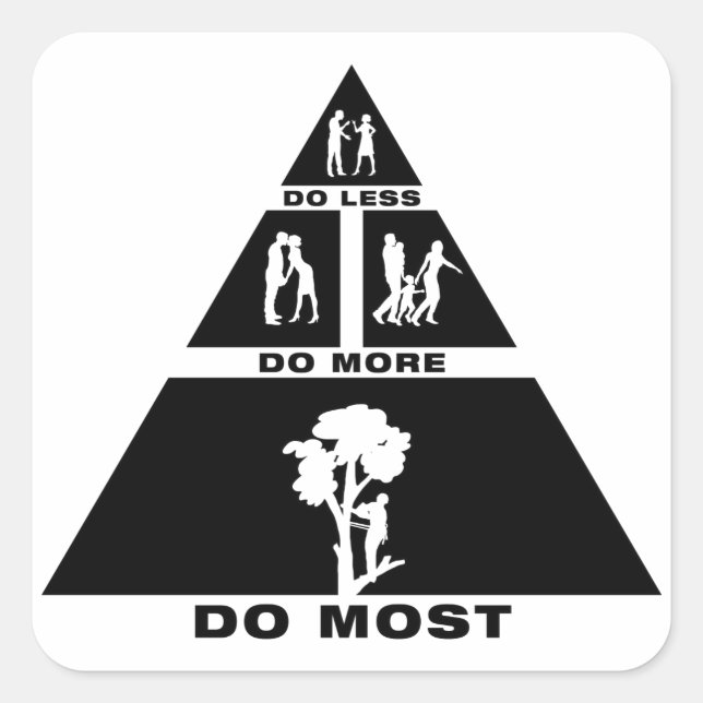 Sticker Carré Déclencheur d'arborescence (Devant)