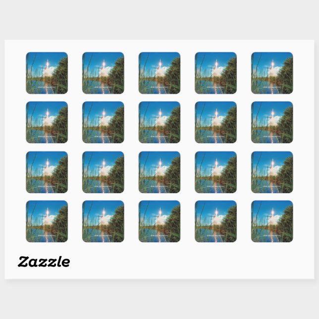 Sticker Carré Décollage - Apollo, Projet de test Soyur, (Feuille)
