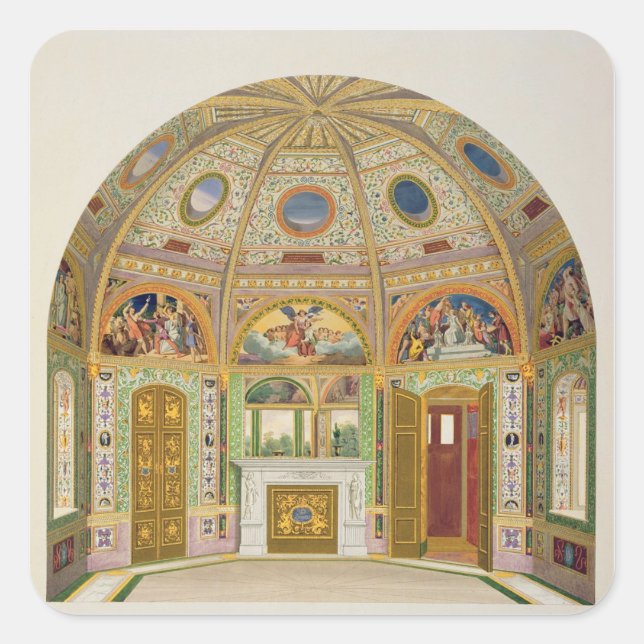 Sticker Carré Décor frais dans la Maison d'été de Buckingha (Devant)