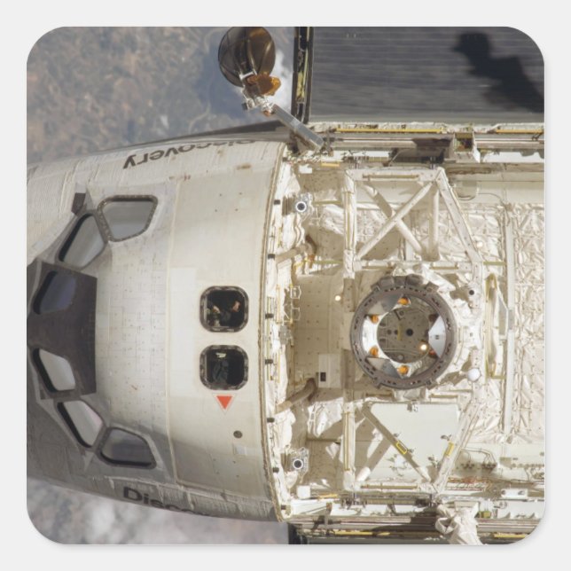 Sticker Carré Découverte de la navette spatiale 12 (Devant)