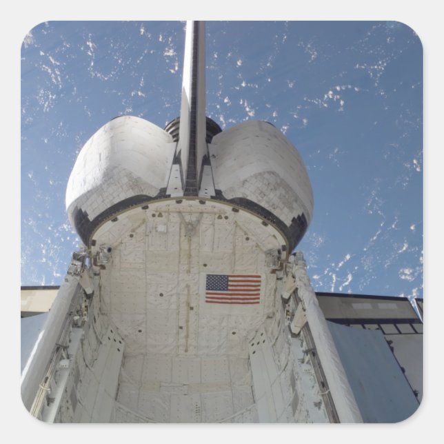 Sticker Carré Découverte de la navette spatiale 13 (Devant)