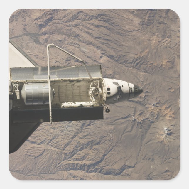 Sticker Carré Découverte de la navette spatiale 4 (Devant)