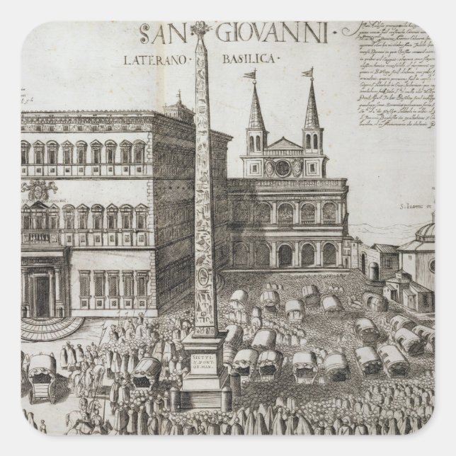 Sticker Carré Dedication of the Obelisk in the Basilica (Devant)