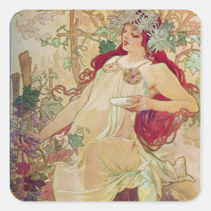 Sticker Carré Déesse de Redhead