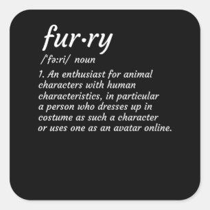 Sticker Carré Définition Fandom Furries Design Cosplay