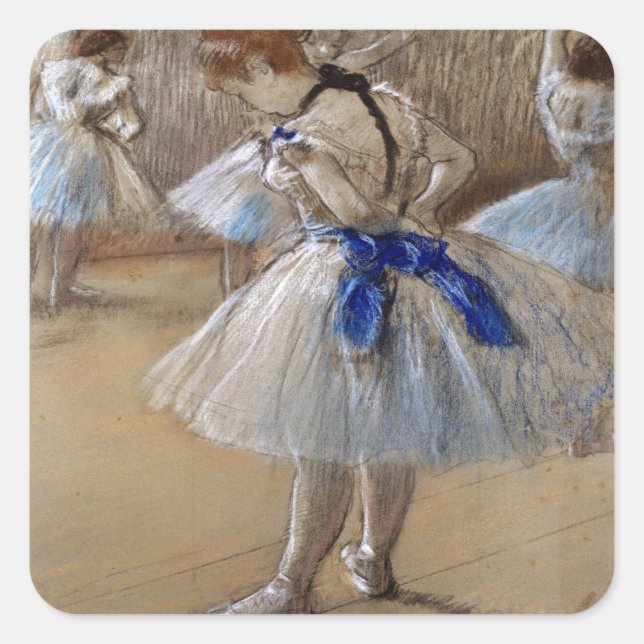 Sticker Carré Degas Étude d'un danseur (Devant)