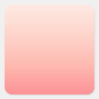 Sticker Carré Dégradé rose pâle et pêche