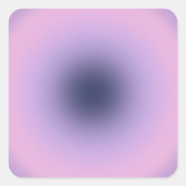 Sticker Carré Dégradé rouge de la lavande rétro (Devant)