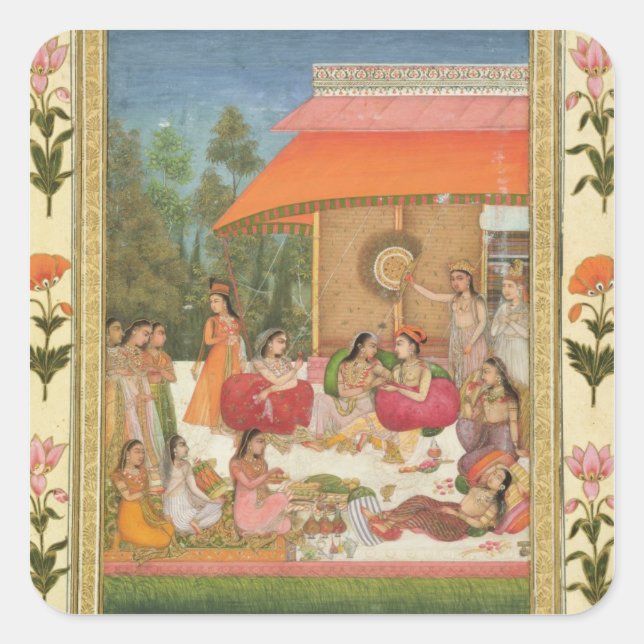 Sticker Carré Dégustation féminine, du Petit Album Clive (Devant)