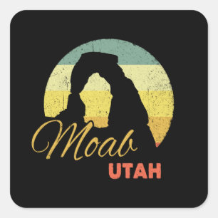 Sticker Carré Délicat Arc comme souvenir de Moab Utah