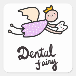 Sticker Carré Dental Fairy