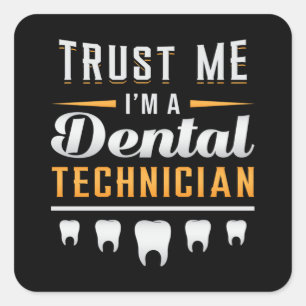 Sticker Carré Dentiste Dentaire Dentisté Dentistère Dentistère D