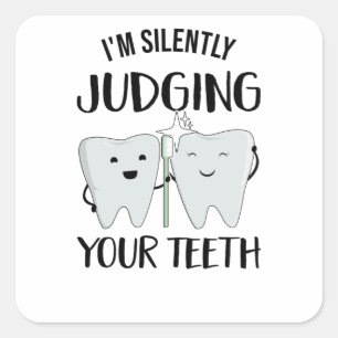 Sticker Carré Dentiste Profession dentaire Technicien dentaire