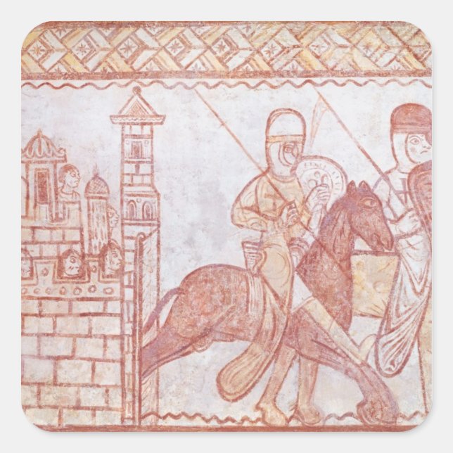 Sticker Carré Départ des Croisés (Devant)