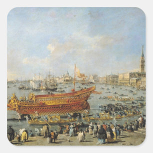 Sticker Carré Départ du "Bucentaur" pour la piscine découverte