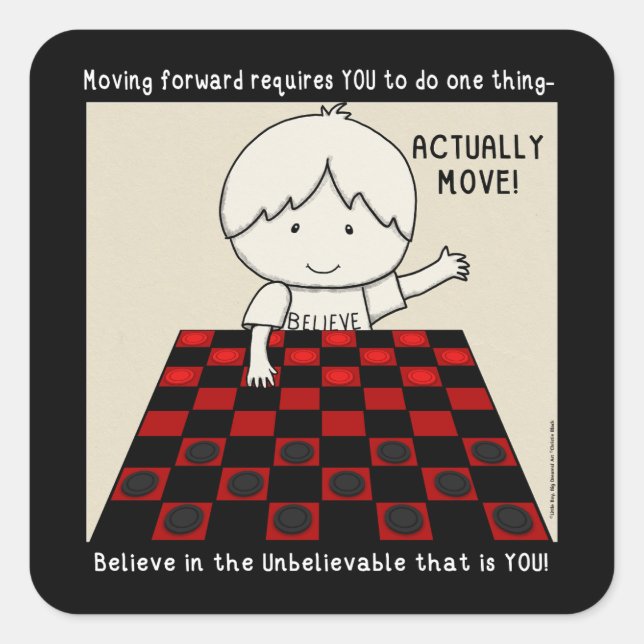 Sticker Carré Déplacer (Devant)