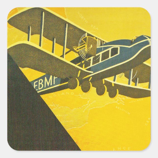 Sticker Carré Déplacer avec les heures (Devant)