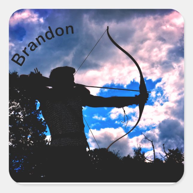 Sticker Carré Der Bogenschütze (Devant)