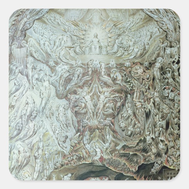 Sticker Carré Dernier jugement (Devant)