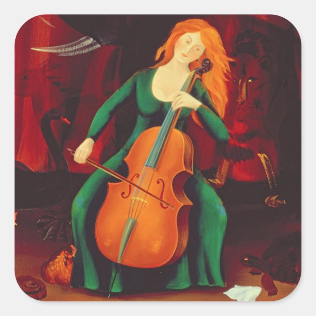 Sticker Carré DES Animeaux 2001 de Carneval (Devant)