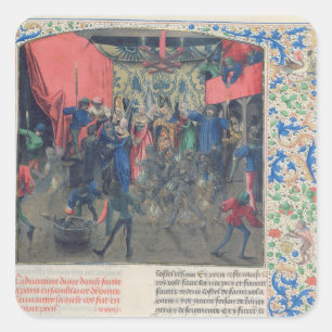 Sticker Carré DES Ardents', Charles de BAL étant sauvé