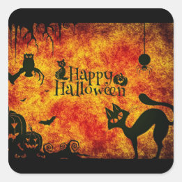 Sticker Carré des critères d'Halloween