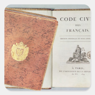 Sticker Carré DES Francais de Le Code Civil