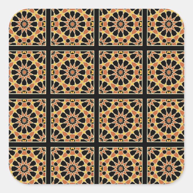 Sticker Carré Design arabe n°3 à Emporio Moffa (Devant)