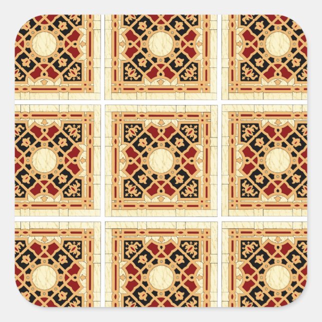 Sticker Carré Design arabe n°9 à Emporio Moffa (Devant)