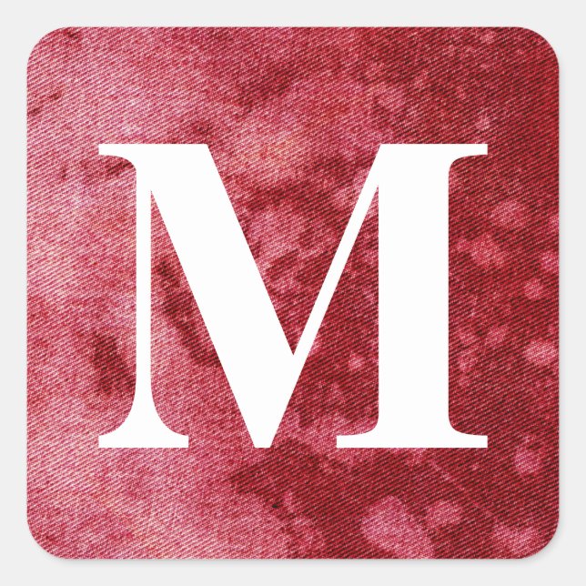 Sticker Carré Design Denim Washed #10 @ Emporio Moffa (Devant)