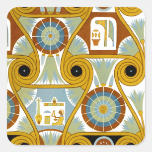 Sticker Carré Design égyptien #1 à Emporio Moffa