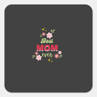 Sticker Carré Design floral