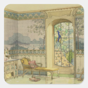 Sticker Carré Design for a Bathroom, from 'Interieurs Modernes'