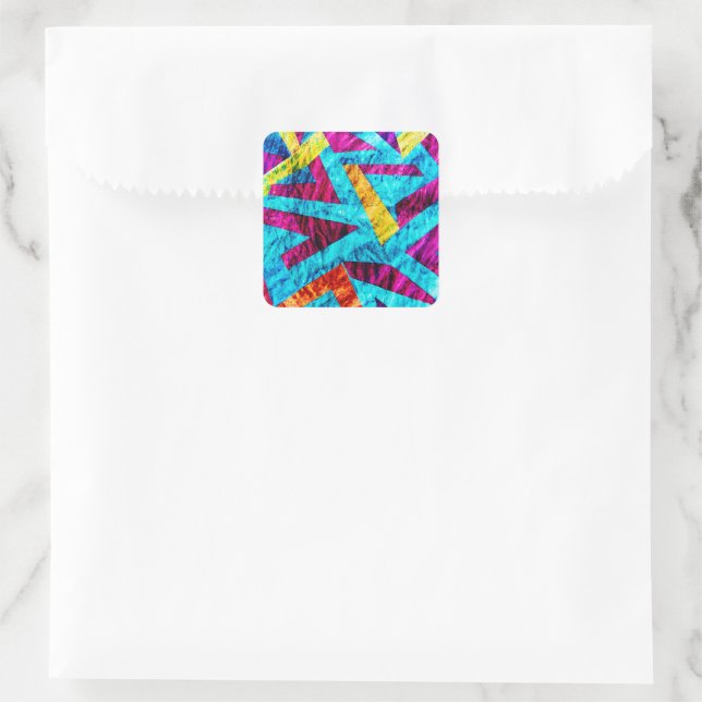 Sticker Carré Design Motif exceptionnel (Sac)