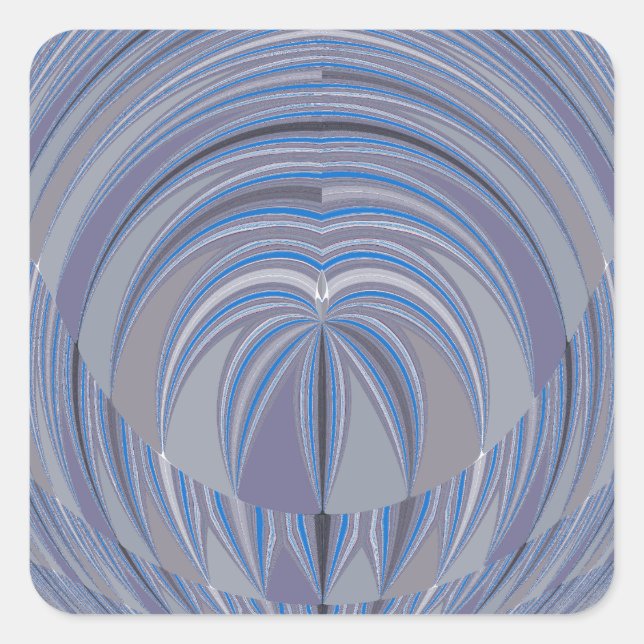 Sticker Carré Design sans couture du grand coeur (Devant)