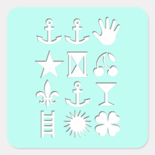 Sticker Carré design tendance