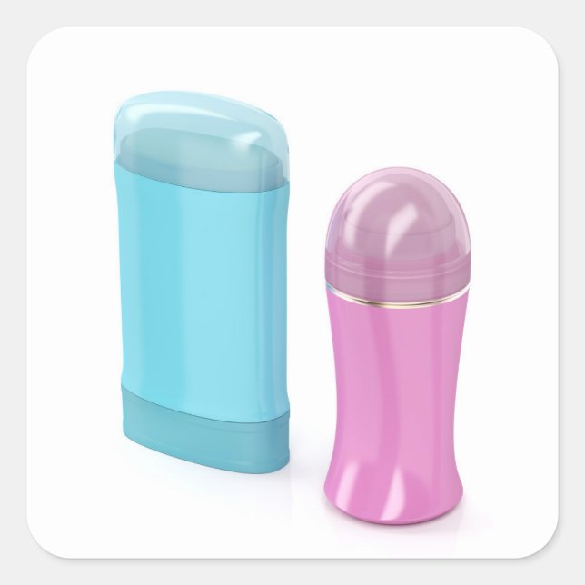 Sticker Carré Désodorisants antisudorifiques roulés et collants (Devant)