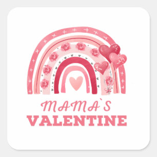 Sticker Carré Désolé Filles Maman est ma Saint Valentin pour tou
