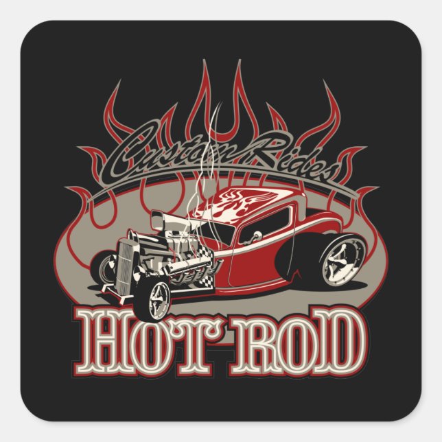 Sticker Carré dessin animé25 (Devant)