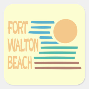 Sticker Carré Dessin géométrique de Fort Walton Beach